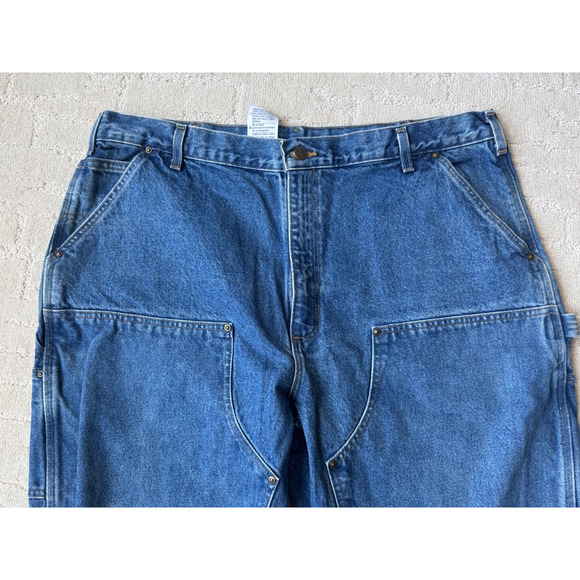 Carhartt Double Front Denim Logger Loose Original Fit - Picture 3 of 8